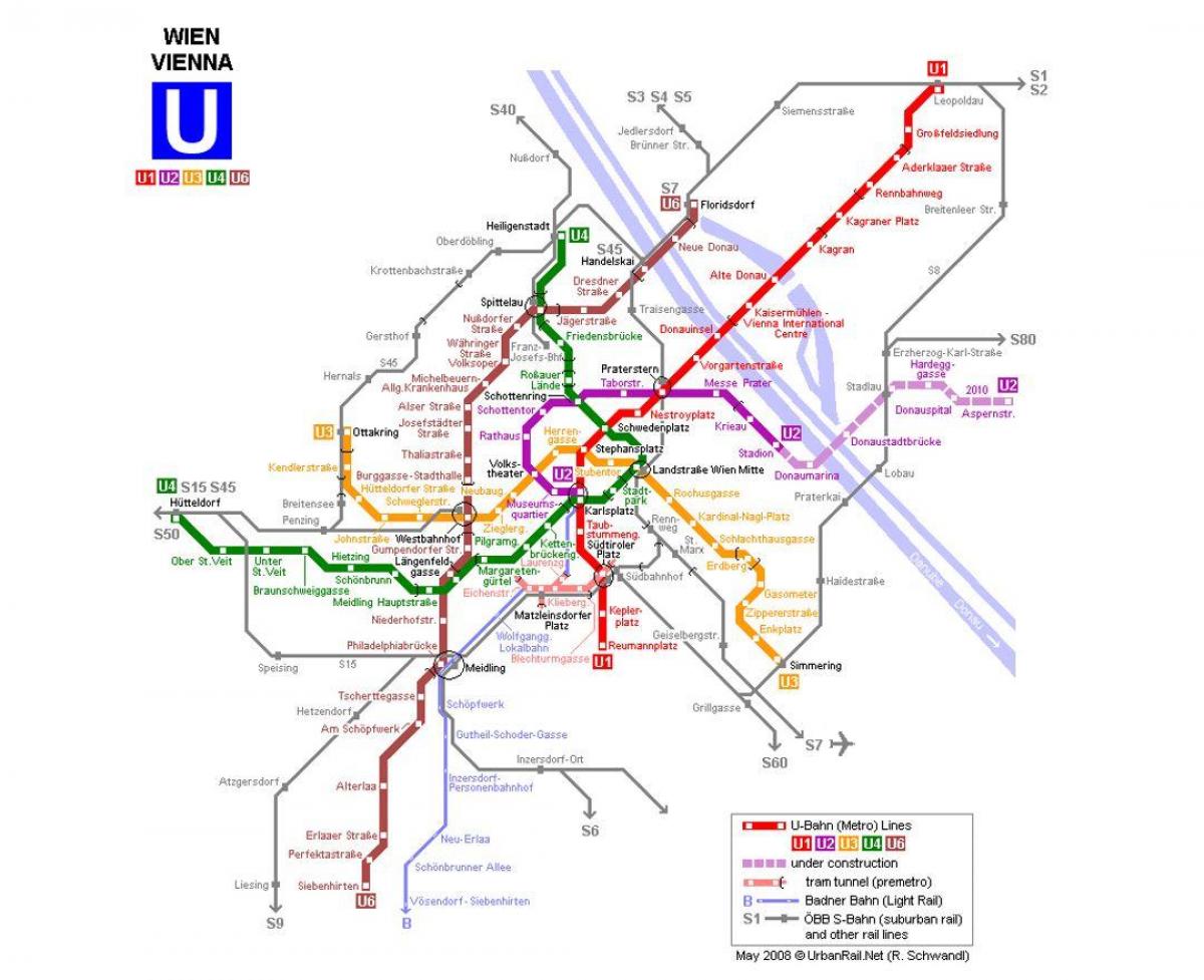 Χάρτης της u1 Βιέννη