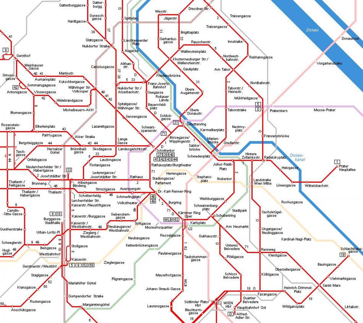 Βιέννη τρένο χάρτης