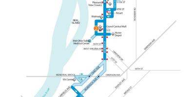 Βιέννη γραμμές λεωφορείων χάρτης