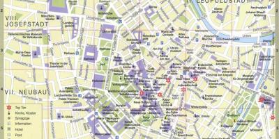 Vienna city τουριστικό χάρτη