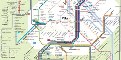 Χάρτης της Βιέννης s7 διαδρομή