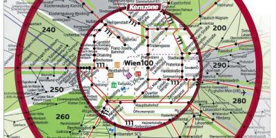 Wien 100 ζώνη χάρτης