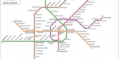 Το τραμ d Βιέννη εμφάνιση χάρτη