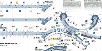 Βιέννη, Αυστρία το αεροδρόμιο χάρτης