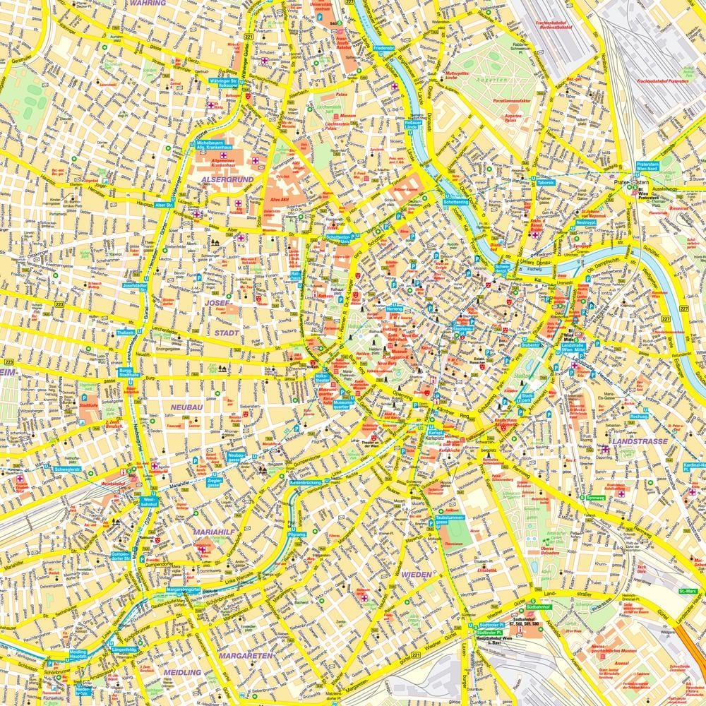 Βιέννη inner city χάρτης