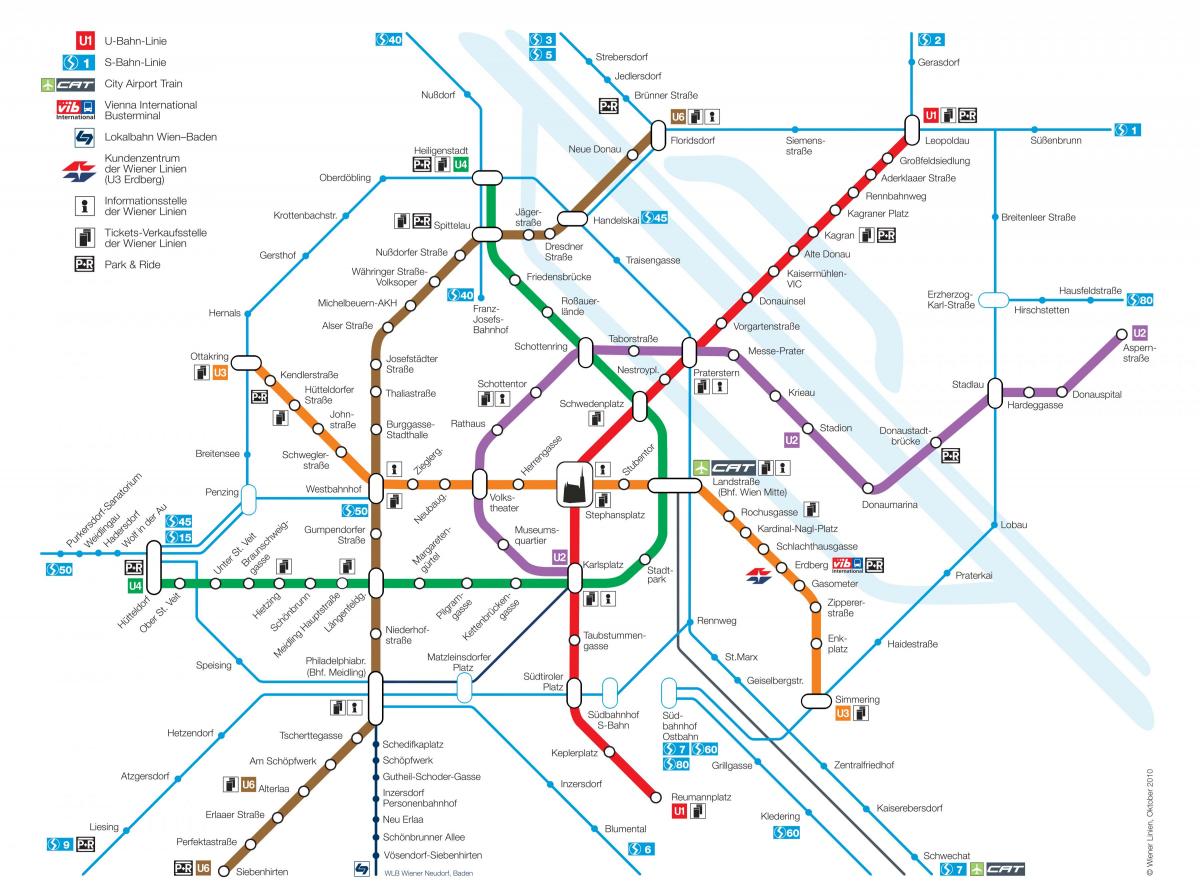 Wien tube χάρτης