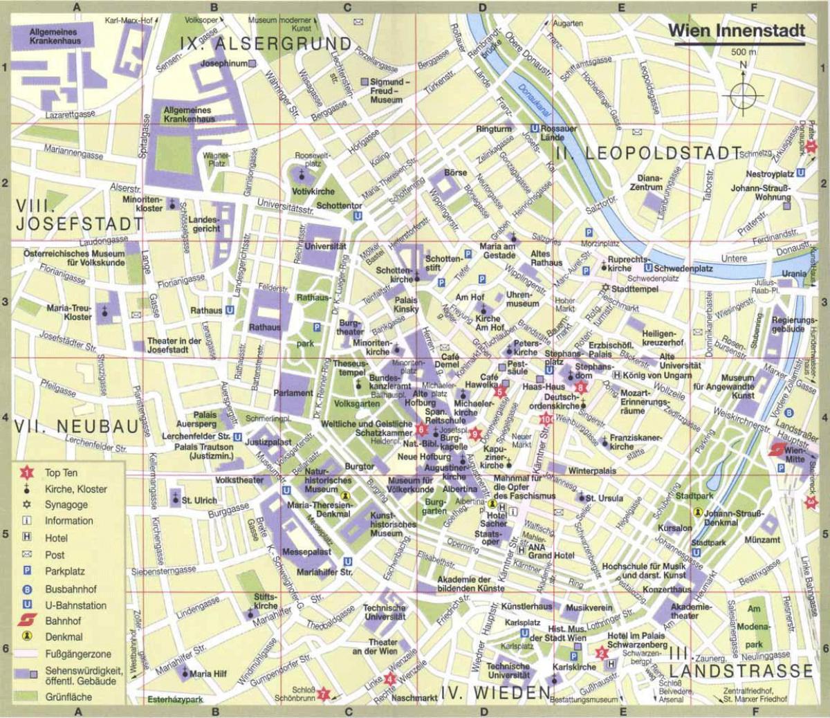 Wien city χάρτης