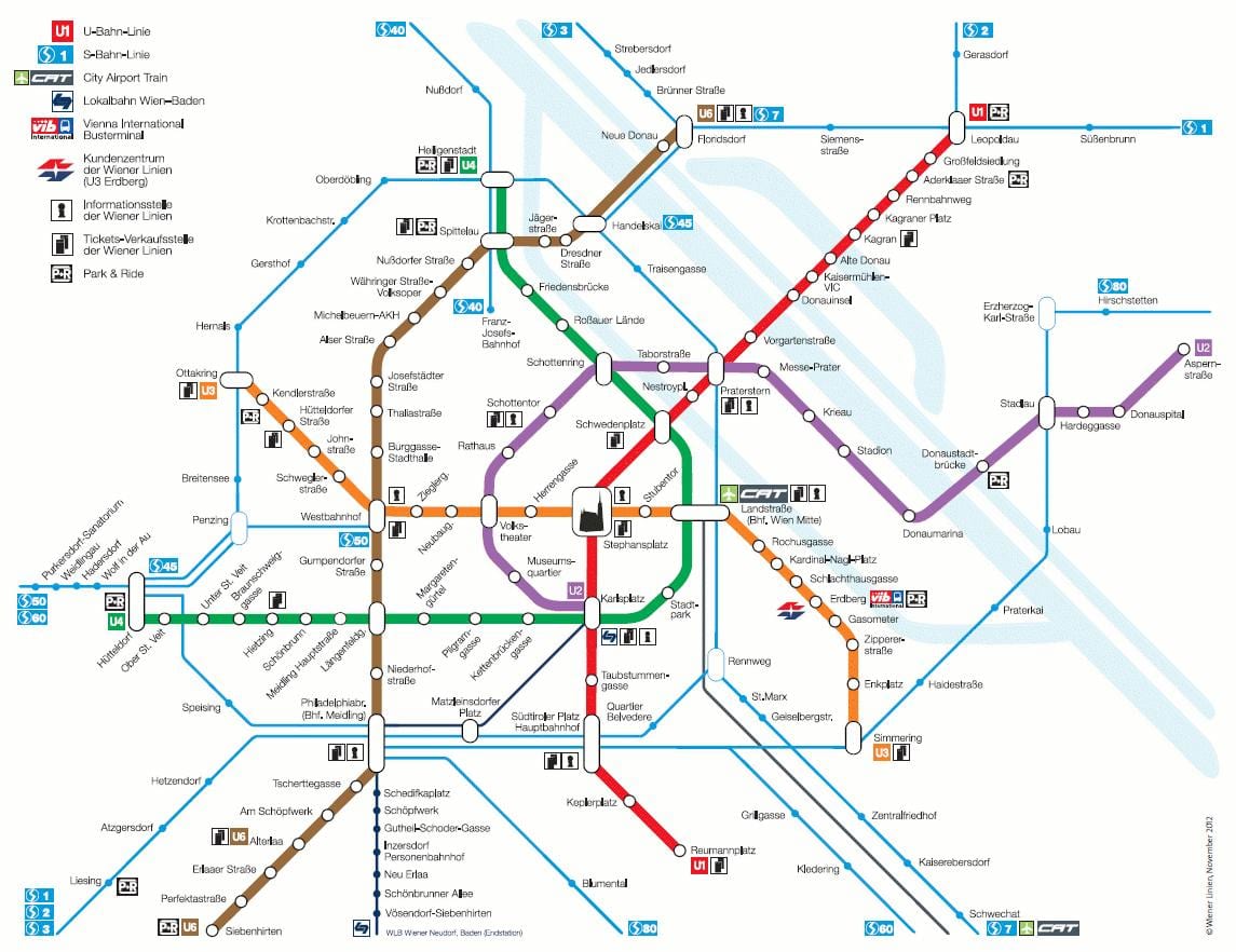 Wien s bahn χάρτης