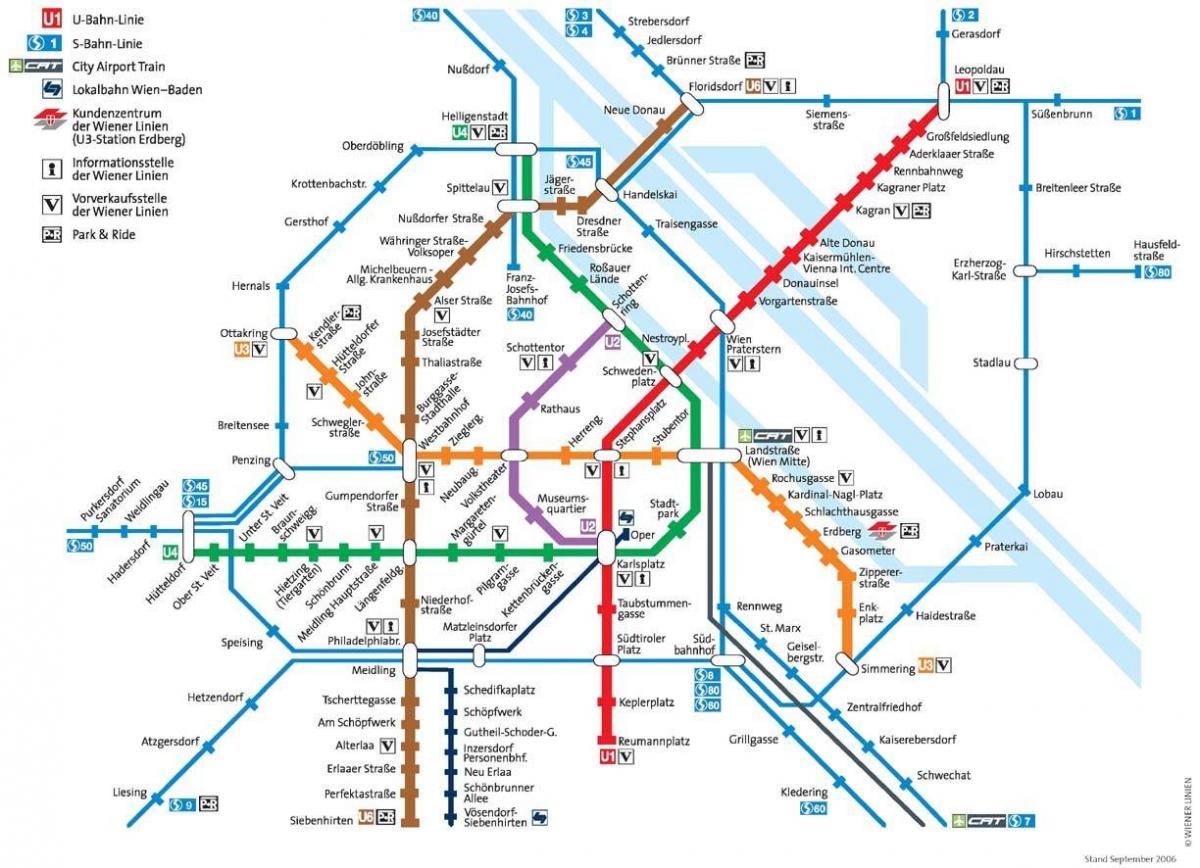 Wien δημόσιες μεταφορές χάρτης