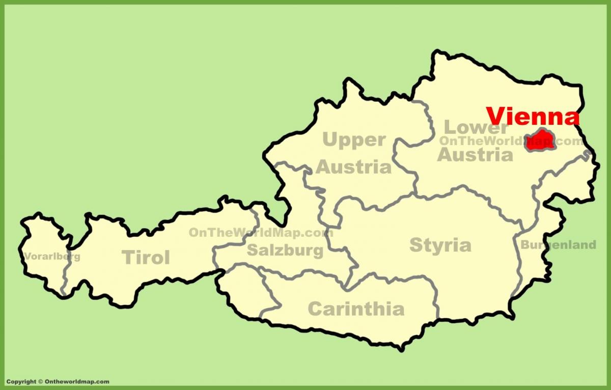 Wien Αυστρία χάρτης