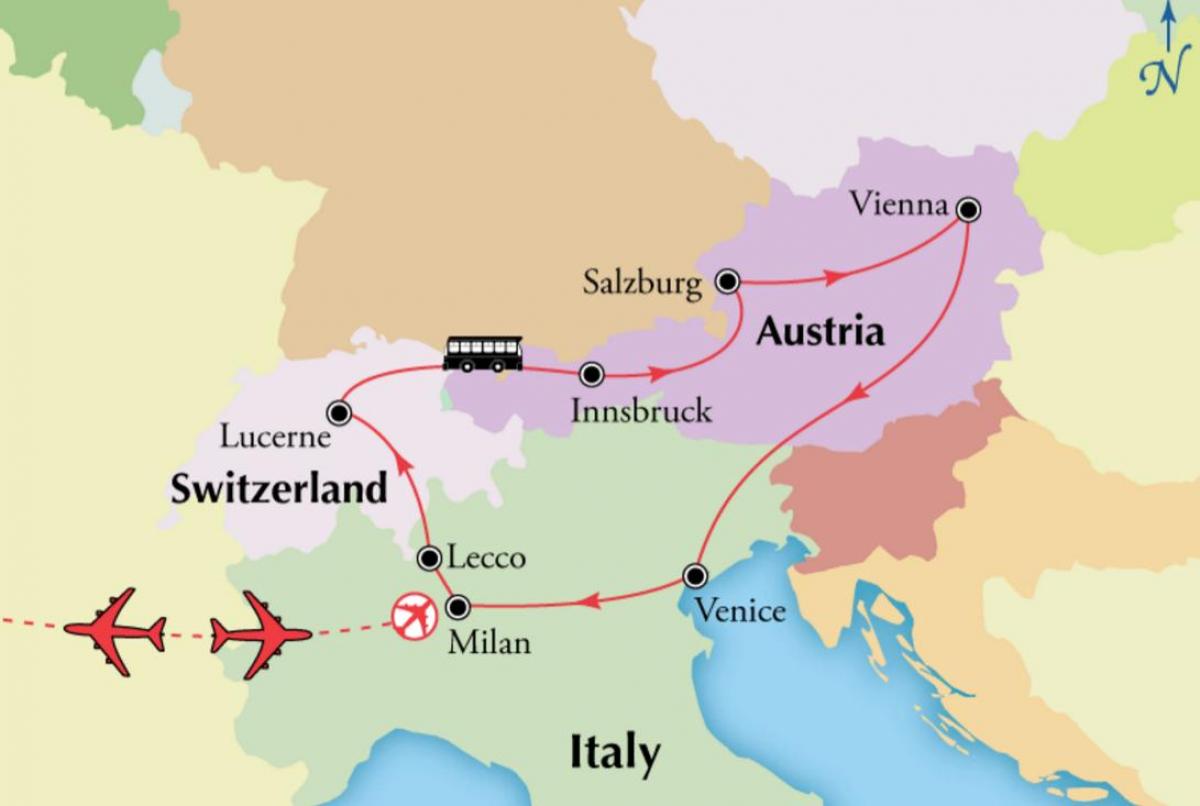 Χάρτης της Βιέννης switzerlan