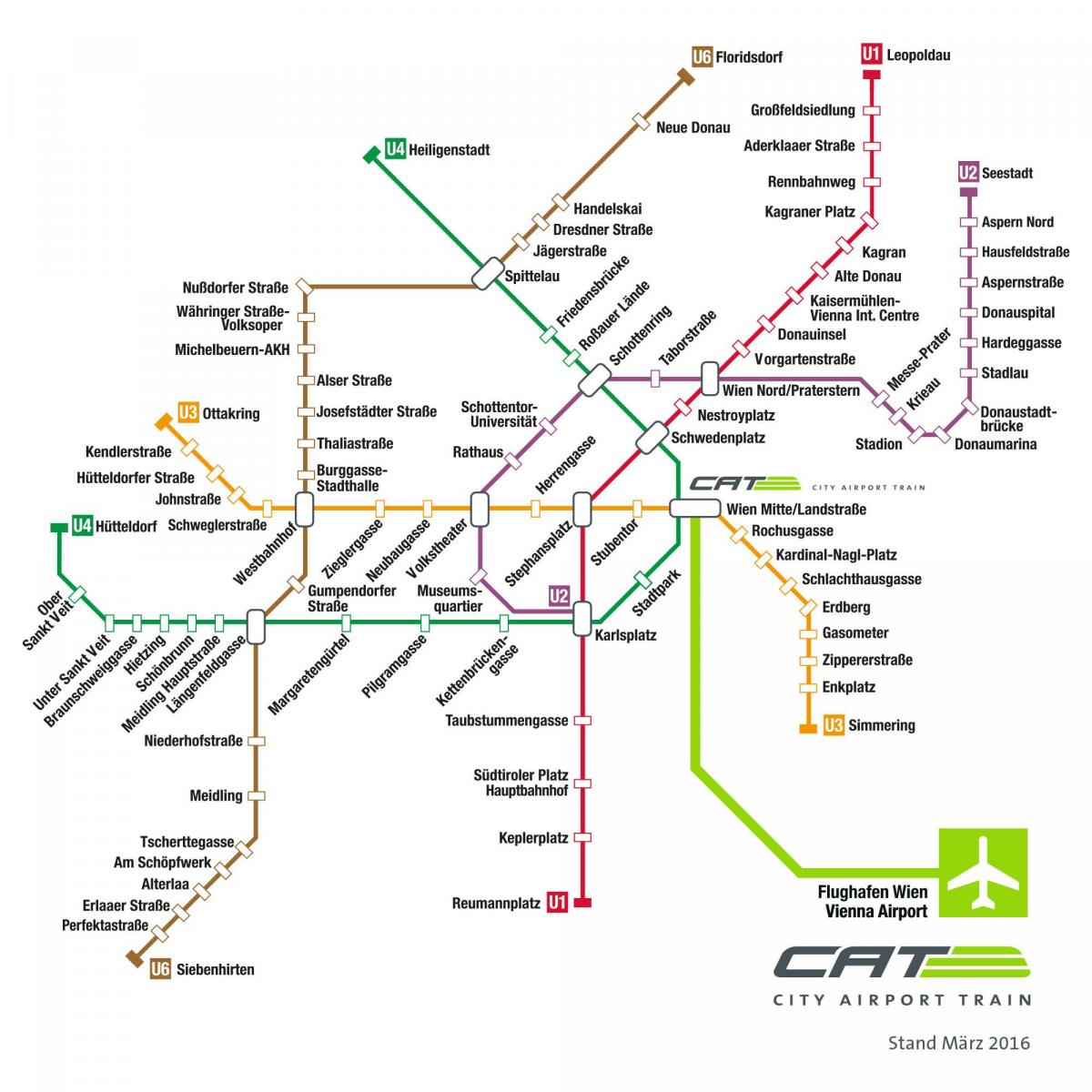 Wien το σιδηροδρομικό χάρτη