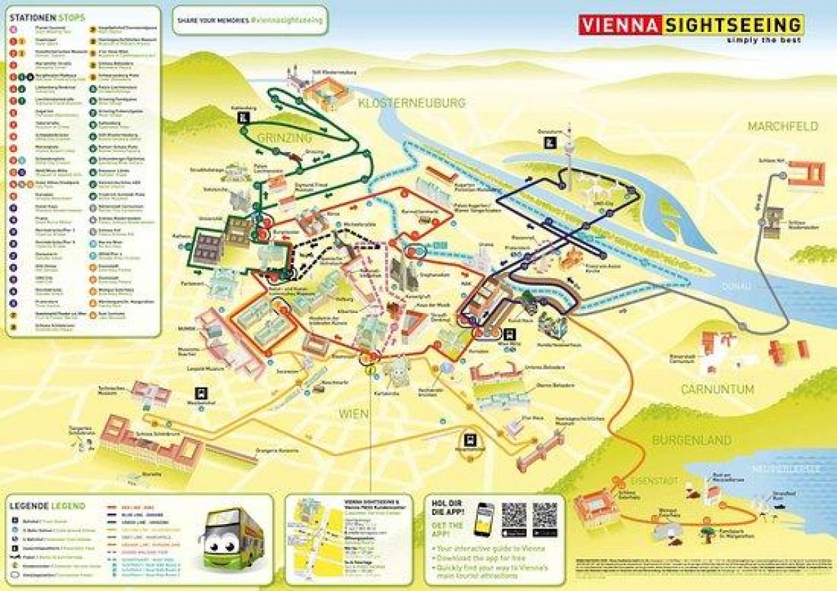 Χάρτης της Βιέννης, περιήγηση με λεωφορείο