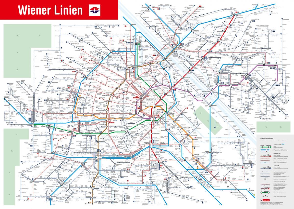 χάρτης της Βιέννης σύστημα δημόσιων μεταφορών