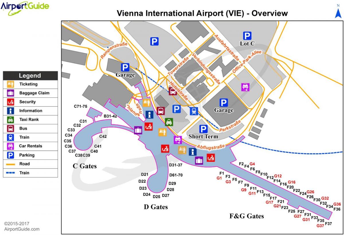 Wien airport χάρτης