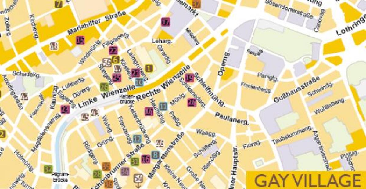 Χάρτης της γκέι Βιέννη