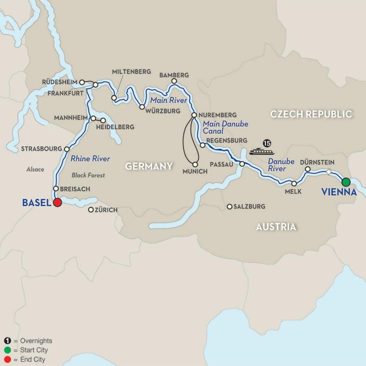 Χάρτης του δούναβη, Βιέννη 
