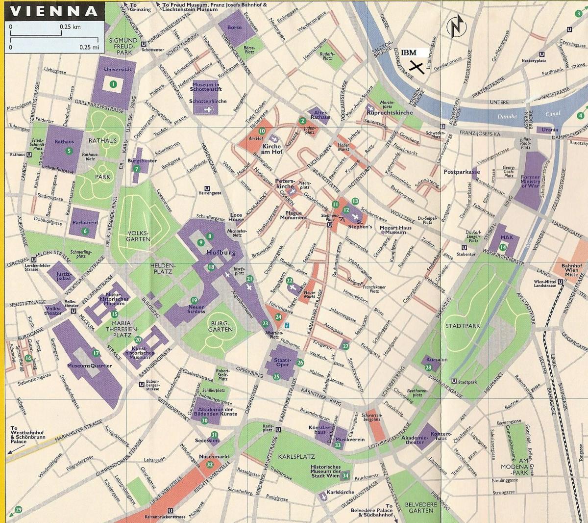 Χάρτης πολυκαταστημάτων στη Βιέννη 
