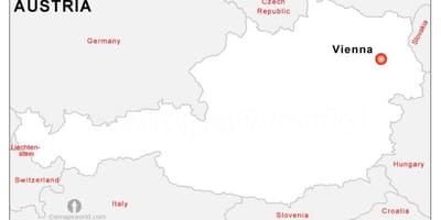 Χάρτης της Αυστρίας κεφαλαίου