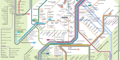 Vienna city μεταφορών χάρτης