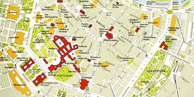 Βιέννη ιστορικό κέντρο του χάρτη