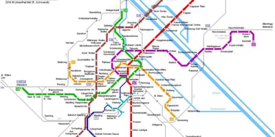 Χάρτης της ουμπάν Wien
