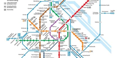 Wien δημόσιες μεταφορές χάρτης