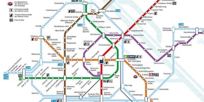 Wien χάρτη του μετρό
