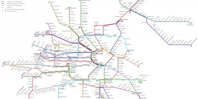 Βιέννη γραμμή του τραμ d χάρτης